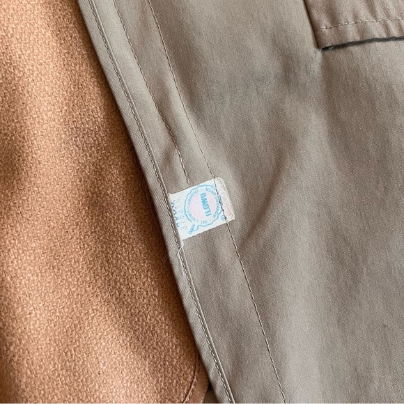 Vintage Brooks Brothers Belted Trench Coat Removable Wool Lining Size 40 - Picture 4 of 15